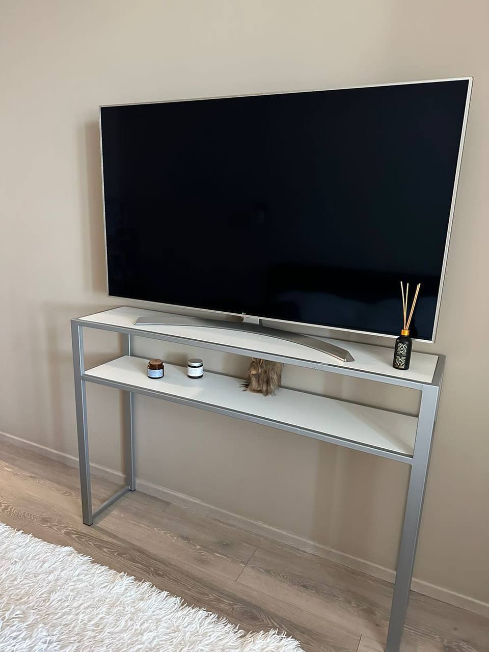 ТВ-тумба (серый каркас)